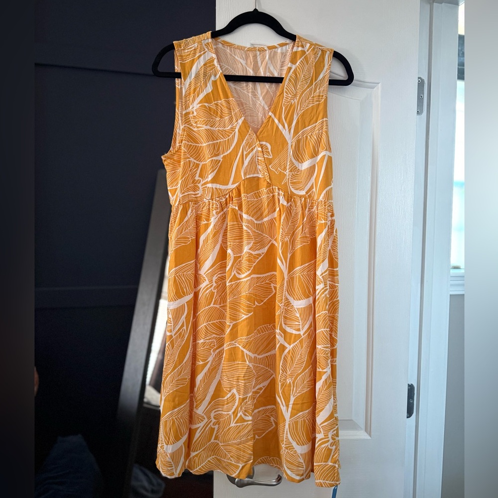Cupshe Canary V-Neck Mini Dress